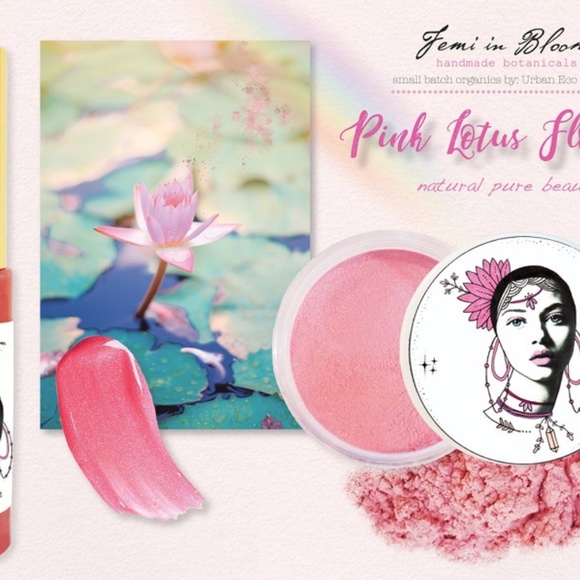 Natural Organic Pink Blush | Pure Mineral Makeup, Loose Pink Shimmer Powder for - Picture 7 of 12